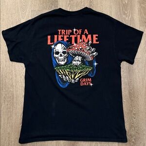 Trip of A Lifetime T-Shirt Grim Days (Large,Men’s)